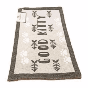 Pet Bowl Mat Bone Square Shape