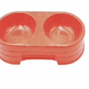 Double Plastic Feeding Bowl